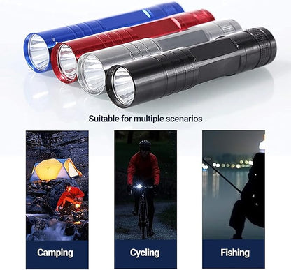 Red Mini Flashlight, High Brightness Water-Proof Portable Outdoor Emergency LED Pocket Flashlight Handheld Flashlights for Cycling, Emergency Small Strong Light Keychain