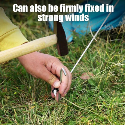 10PCS Aluminum Tent Stakes Pegs with Hooks, Camping Tent Stakes for Outdoor Travel, Professional Ground Stakes for Outdoor Camping, Hard and Light Tent Pegs, Specially Designed for Camping