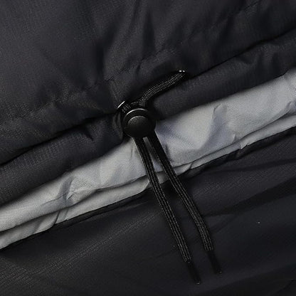 Thermotuff Wearable Sleeping Bag with Dual Hoodie, Zippered Arm Holes, Pockets & Adjustable Drawstring - Ideal for Camping, Cold Weather Hiking, and Stadium Sak Blanket