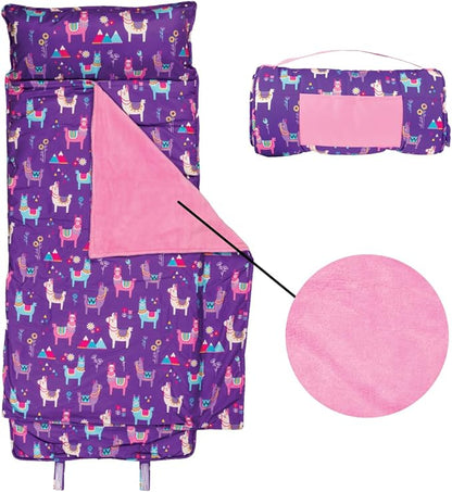 Stephen Joseph, Toddler All Over Print Nap Mat with Soft Blanket and Removable Pillow for Boys & Girls, Kids Sleeping Bag for Elementary, Daycare, Preschool with Carry Handle