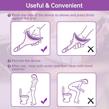 Female Urinal Device Pee Cloth for Women She Pee Stand Up Portable Urinal Pee Rag for Camping Outdoor Hiking Travel