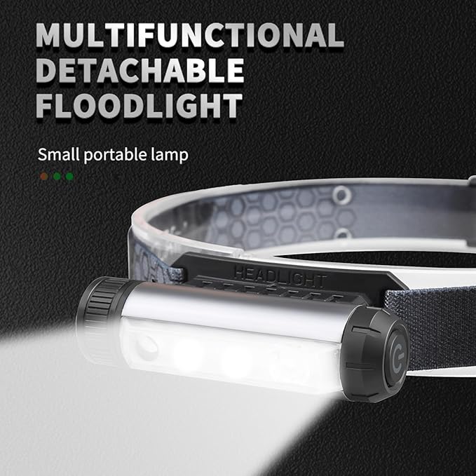 LED Mini Flashlight, Magnetic Rechargeable Flashlights High Lumens Small Flashlight Powerful, 8 Modes Waterproof Mini Torch Light for Emergencies Home Camping Hiking Walking, Christmas Gift for Men