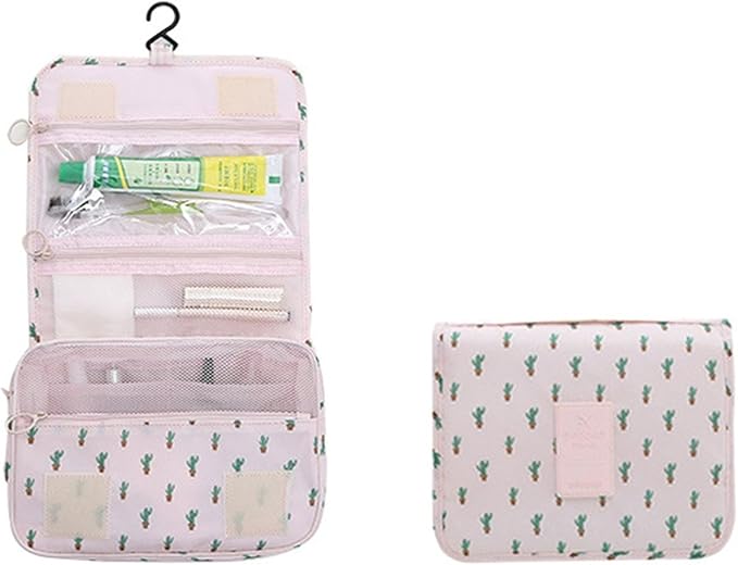 Mossio Hanging Toiletry Bag - Large Cosmetic Makeup Travel Organizer for Men & Women with Sturdy Hook