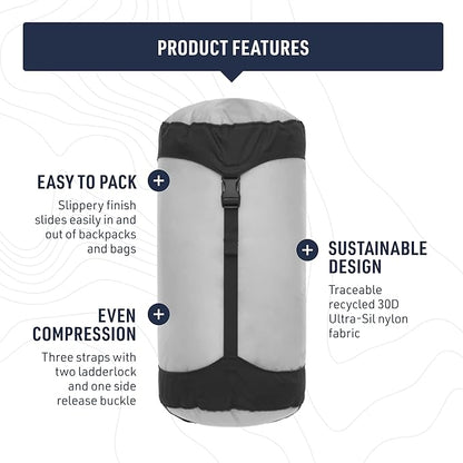 Sea to Summit Ultra-SIL Compression Sack, Ultralight Outdoor and Travel Storage
