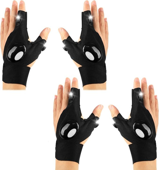 Fathers Day Dad Gifts from Daughter Son Wife LED Flashlight Gloves Gifts for Men Dad Father Boyfriend Husband Unique Cool Gadget Tools for Repairing Fishing Camping for Him Who Have Everything