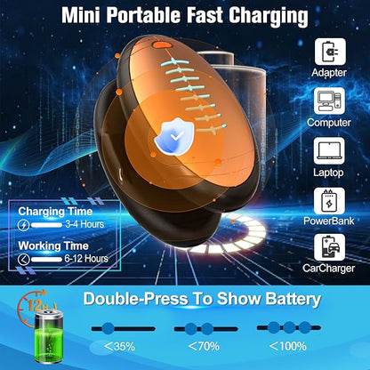 2-Pack Hand Warmers Rechargeable, Rugby-Shaped Portable Electric Hand Warmers Reusable, Dual-Side Heating, Hand Warmers Pocket Heater for Hunting/Golf/Skiing/Camping, for Men Women Kids