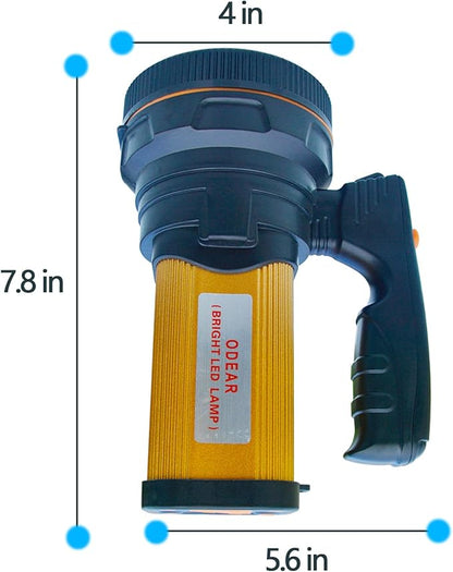 Super Bright Torch Searchlight Handheld Portable LED Spotlight USB Rechargeable Multi-function Flashlight Outdoor Long Shots Lamp