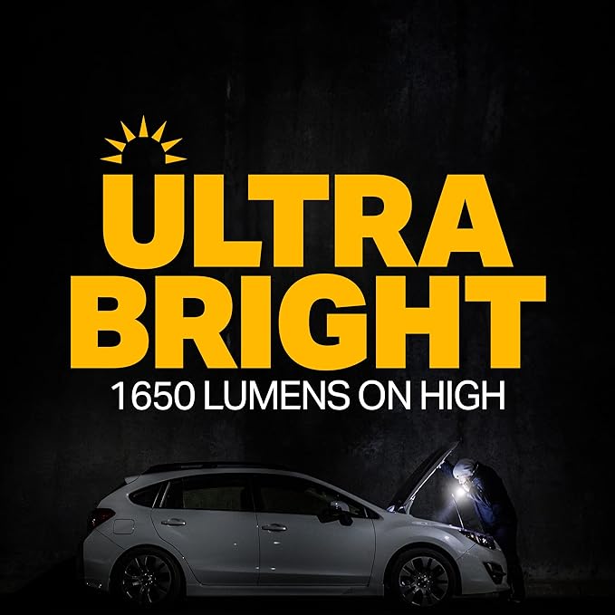 LUXPRO LP1315R Maximum Brightness CREE LED Flashlight with 1650 Lumens for security, patrol, safety, outdoors, camping, and more