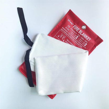Fire Blanket for Home, Fiberglass Fire Suppression Blanket for Kitchen, Flame Retardant Protection and Heat Insulation Emergency Fireproof Safety Blankets for People (2, S 39.3''x39.3'')