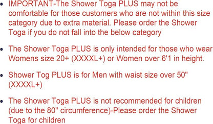 – Wearable Shower Garment, Privacy RV & Camping Shower, Surf Poncho, Shower Tent, or Portable Changing Room