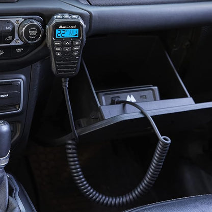 Midland - MXT575 MicroMobile® - 50 Watt GMRS Radio - Two-Way Radio - NOAA Weather Scan & Alert - 15 High Power GMRS Channels - Fully Integrated Control Mic