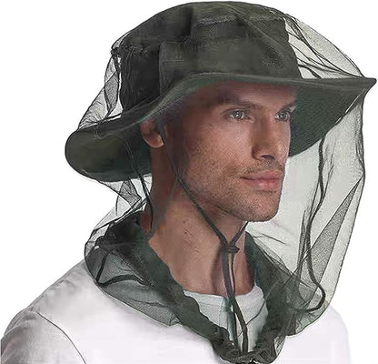 JIABEIUS 6 Pcs Mosquito Netting, Premium Head Net Face Mesh with Extra Fine Holes, Mosquito Hat Mask Head Cover for Camping Hiking Fishing Protecting from Insect Bug Bee Mosquito Gnats