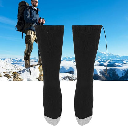 Heated Socks Electric Heated Socks Foot Bottom Heated Thermal Socks Winter Heating Socks for Men Women Outdoor Riding Camping Hiking Motorcycle Skiing Warm Winter Socks