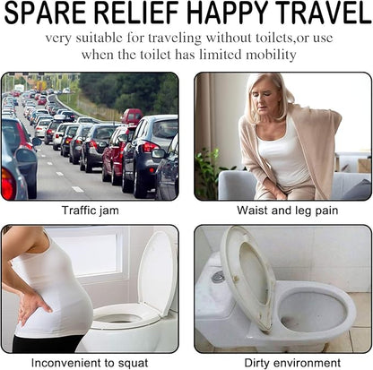 Female Urination Device, Reusable Female Urinal Silicone Women Pee Funnel Allows Women to Pee Standing Up, Portable Womens Urinal is The Perfect Companion for Camping,Outdoor,Travel