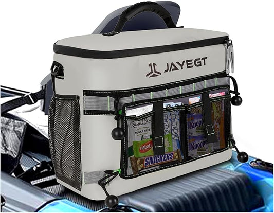 Kayak Cooler Behind Seat - Waterproof Cooler Bag Compatible with Lawn-Chair Seat Kayak，Kayak Accessories Camping Cooler, Portable Ice Chest for Fishing, Beach,Picnic, Trips