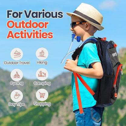 1 Pcs Kids Hydration Backpack with 1.5L Hydration Water Bladder Lightweight Water Backpack Hydration Pack