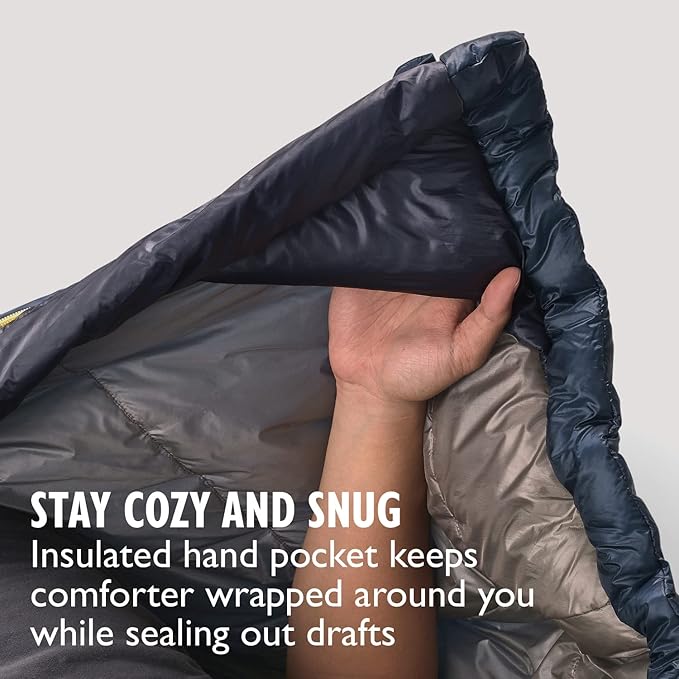 Sierra Designs Elemental 35 Quilt Sleeping Bag, 100% Recycled Synthetic Insulation, Sleeping Pad Clips (2023)
