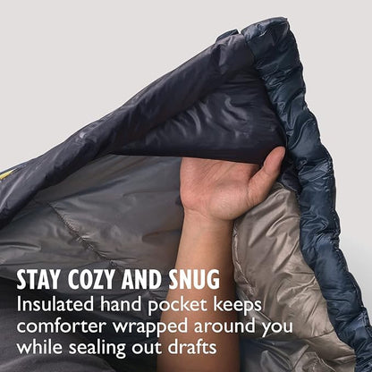 Sierra Designs Elemental 35 Quilt Sleeping Bag, 100% Recycled Synthetic Insulation, Sleeping Pad Clips (2023)
