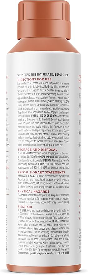 DEET-Free Insect Repellent with Picaridin, The 12 Hour Protection, DEET Alternative - Citrus + Sandalwood
