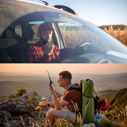 4 Pack BAOFENG UV-5X (UV-5G) GMRS Radio, Long Range Walkie Talkies with 2 Pcs 3800mAh Battery, Two Way Radio with Speaker Mic, GMRS Handheld Radio for Adults, Support Chirp & NOAA
