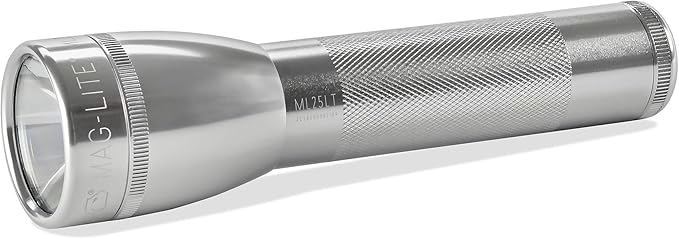 Maglite ML25LT LED 2-Cell C Flashlight, Silver