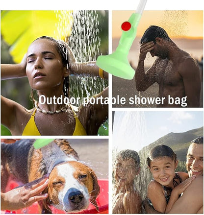 NODG 5 Gallons/20L Portable Solar Shower Bag Solar Heating Shower Bag with Removable Hose On-Off Switchable Shower Head for Camping Beach Swimming Outdoor Activities Traveling Hiking Cycling Picnic