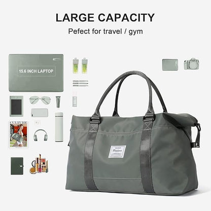 Sport Large Travel Duffle Gym Tote Weekender Carry On Beach Overnight Waterproof Luggage with Wet Bag