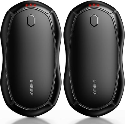 Hand Warmers Rechargeable 2 Pack - 15Hrs Long Heating Rechargeable Heater, Reusable Handwarmers, Portable Pocket Electric Hand Warmer Use As Winter Warm Christmas Birthday Gift