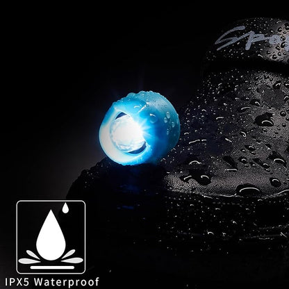 Rechargeable LED Clogs Shoes Light 2 Pcs,for Headlights for Croc 72 Hours in The Dark,for Dog Walking,Handy Camping,Night Running Gifts(Rechargeable Blue)