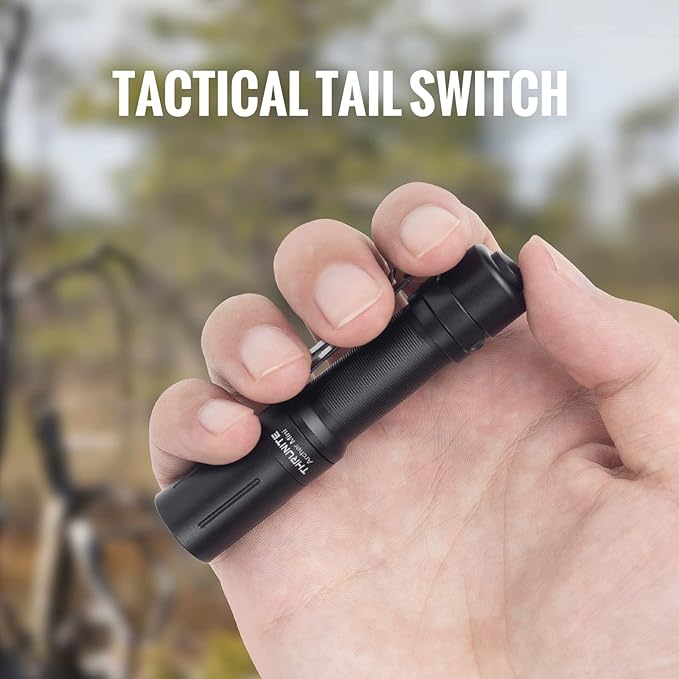 ThruNite Archer 405 Lumen EDC Flashlight with Tail Switch, USB C Rechargeable Little Pocket LED Flashlight for Camping, Outdoor, and Emergency - Cool White