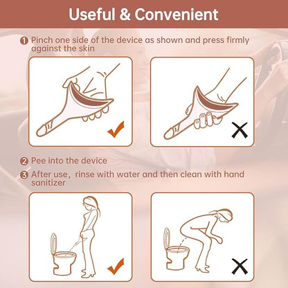 Female Urinal Device Pee Cloth for Women She Pee Stand Up Portable Urinal Pee Rag for Camping Outdoor Hiking Travel