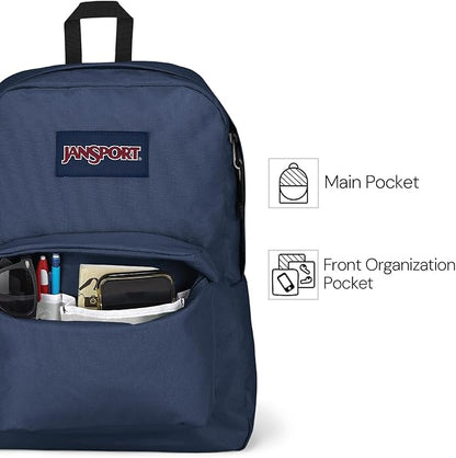 JanSport SuperBreak One Backpack - Durable, Lightweight Bag with 1 Main Compartment, Front Utility Pocket with Built-in Organizer, Premium Backpack, Camo Illusion