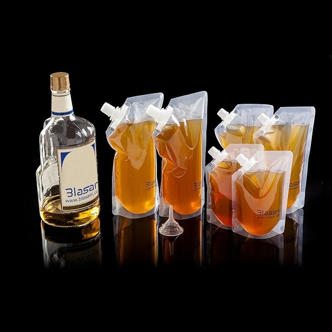 Concealable Reusable Cruise Pouches | Sneak Flask | Leak Proof BPA Free | Travel, Outdoors, Events, Kit Set (4x32oz + 2x16oz + 2x8oz)