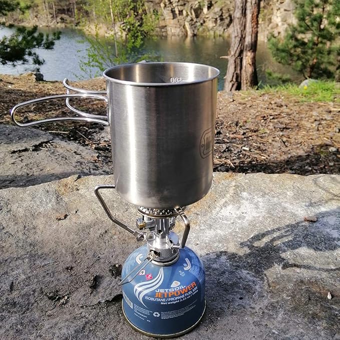 M-Tac 17oz Stainless Steel Hiking Mug Travel Coffee Cup with Handle