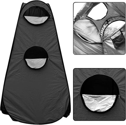 Portable Outdoor Camping Toilet Kit for Adults,Pop Up Privacy Tent, Camping Folding Toilet, 30 Toilet Bags, Washable Foldable for Travel, RV, Car, Beach, Hiking