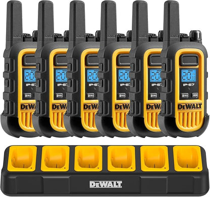 DEWALT DXFRS300 Gang Charger - 6 Port Charger for DXFRS 300 Walkie Talkie Two-Way Radios (DXFRSCH6-300)