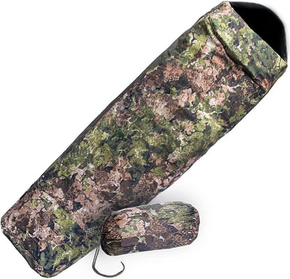 Mil-Tec Trilaminate Durable Waterproof Lightweight Breathable Tactical Outdoor Camping Hiking Generous Cut Sleeping Bag Cover with Zip Closure | Suitable for Various Sleeping Bags