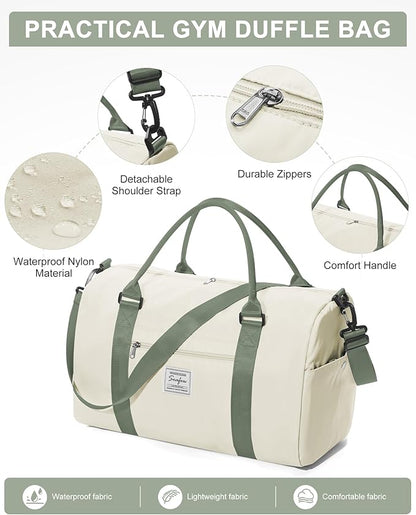 Gym Bag Womens,Travel Duffel Carry on Bag Sport Tote Bag Weekend Overnight Bag