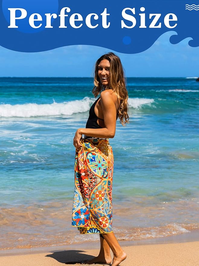OCOOPA Microfiber Beach Towel - Oversized 80" x 57" - Quick Dry, Sand Free - Lightweight & Compact - Large Beach Towels for Swimming, Camping, Holiday