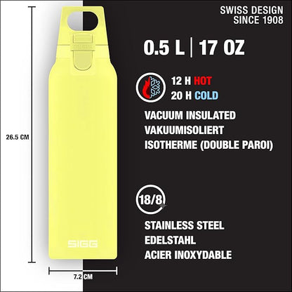 SIGG - Thermo Flask Hot & Cold ONE - Insulated Water Bottle - Tea Filter - Leakproof - BPA-Free - Stainless Steel - 17Oz