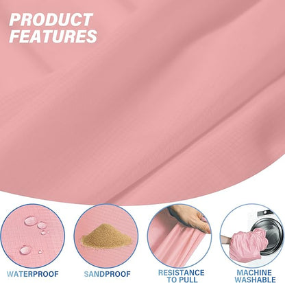 Beach Blanket Oversized Extra Large 78" X 81",Waterproof Sandproof Beach Blanket 1-7 Adults Lightweight Durable for Travel Camping Hiking Picnic