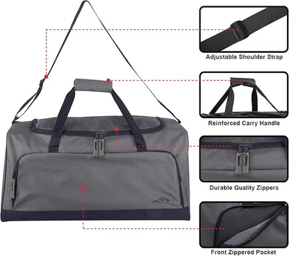 Lightweight Canvas Duffle Bags for Men & Women For Traveling, the Gym, and as Sports Equipment Bag/Organizer