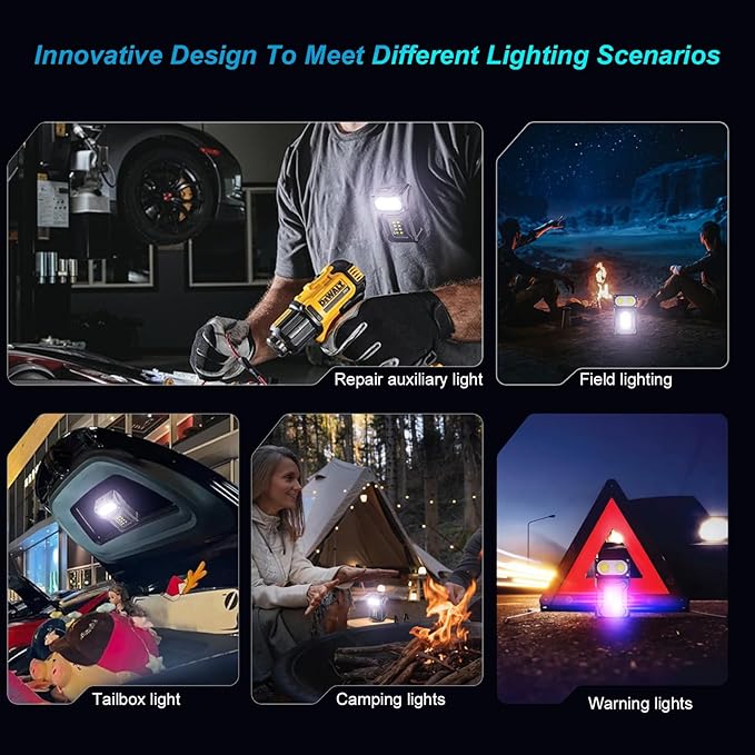 Mini LED EDC Tactical Flashlight - Multifunctional Outdoor Flashlight for Night Working, Running, Camping, Fishing, Hiking, USB C Charging Warning Flash Light Mobile Phone Emergency Power Bank