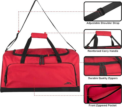 Lightweight Canvas Duffle Bags for Men & Women For Traveling, the Gym, and as Sports Equipment Bag/Organizer