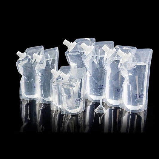 Concealable Reusable Cruise Pouches | Sneak Flask | Leak Proof BPA Free | Travel, Outdoors, Events, Kit Set (4x32oz + 2x16oz + 2x8oz)