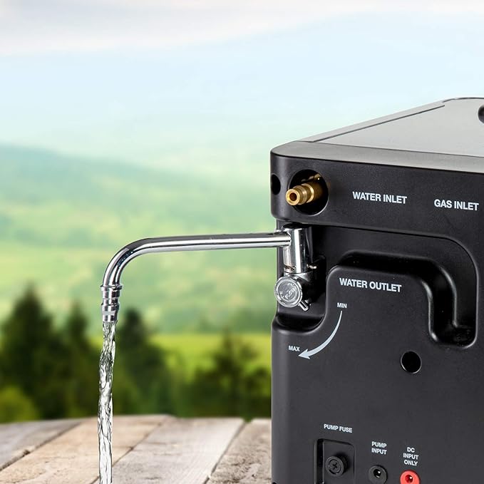 Hike Crew Portable Propane Water Heater & Shower Pump – Compact Outdoor Cleaning Showering System w/LCD Auto Safety Shutoff for Instant Hot While Camping, Hiking Carry Case Included