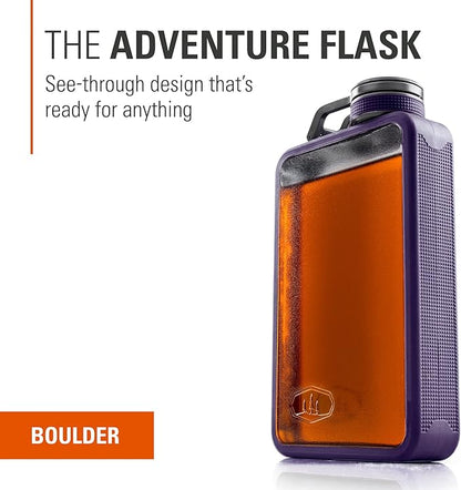 GSI Outdoors 79342 Boulder Flask 6 Oz Purple