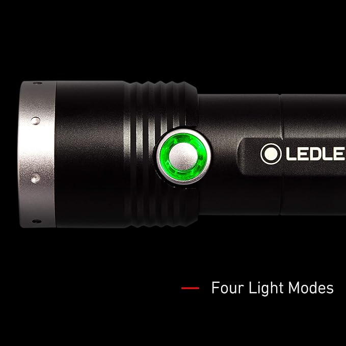 Ledlenser, MT10 Rechargeable Outdoor Flashlight, High Power LED, 1000 Lumens, Advanced Focus System for Home Use, Camping, Battery Charge Indicator