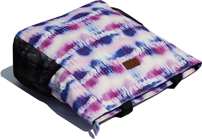 ESVAN Original Floral Water Resistant Large Tote Bag Shoulder Bag for Gym Beach Travel Daily Bags Upgraded