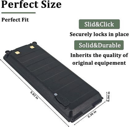 BAOFENG 2 Pack UV-25 Battery BL-UV25 for UV-25 Pro Max Radio Type-C Charging BL-UV25 High Capacity Li-ion Battery DC7.4V for Walkie Talkie Accessories with Cables